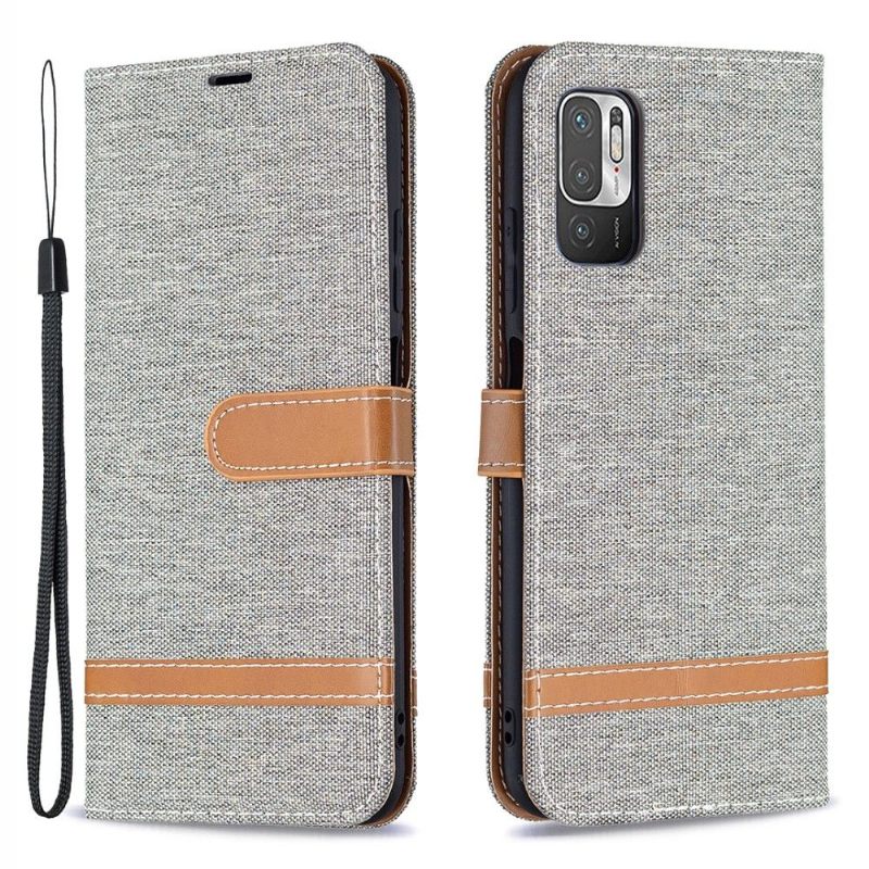 Folio-hoesje voor Xiaomi Redmi Note 10 5G / Poco M3 Pro Stoffen Bekleding