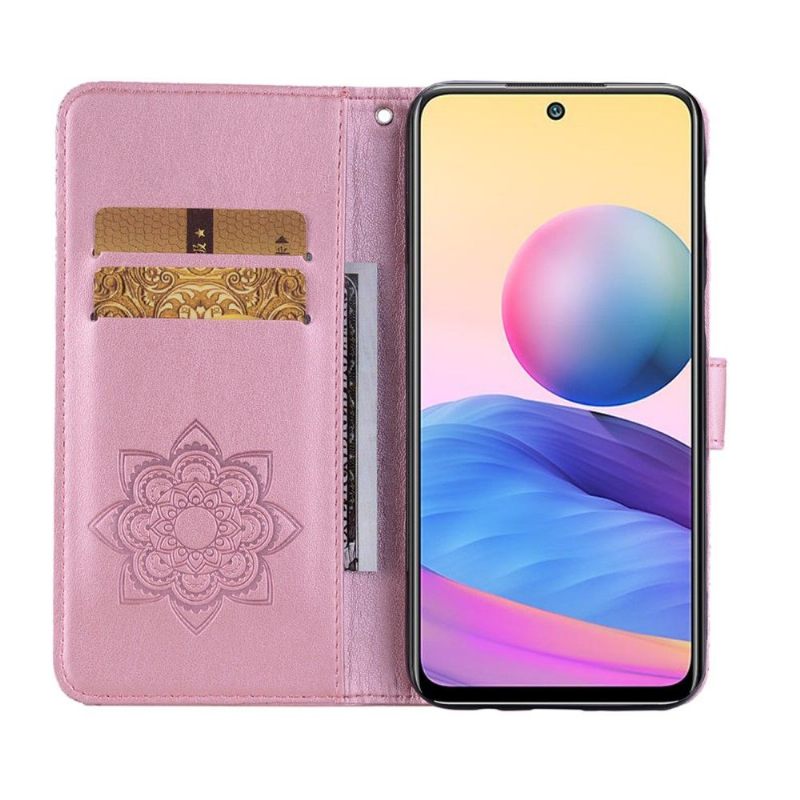 Folio-hoesje voor Xiaomi Redmi Note 10 5G / Poco M3 Pro Uil Met Reliëf