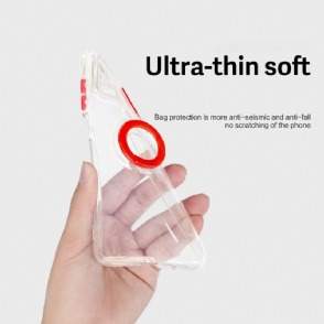 Hoesje voor Xiaomi Redmi Note 10 5G / Poco M3 Pro Transparant Met Ring En Camera Cover