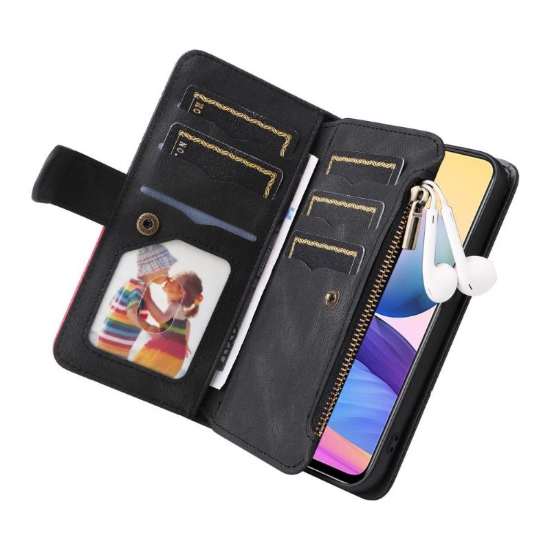 Leren Hoesje voor Xiaomi Redmi Note 10 5G / Poco M3 Pro Bescherming Bicolor Artistieke 002 Serie
