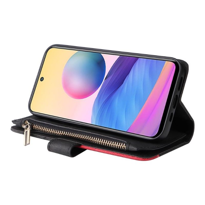 Leren Hoesje voor Xiaomi Redmi Note 10 5G / Poco M3 Pro Bescherming Bicolor Artistieke 002 Serie