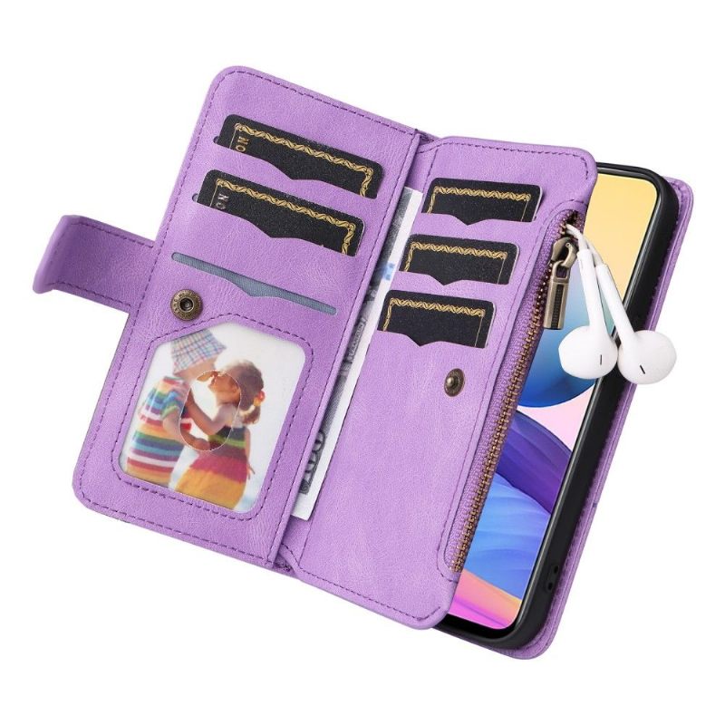 Leren Hoesje voor Xiaomi Redmi Note 10 5G / Poco M3 Pro Bescherming Bicolor Artistieke 002 Serie