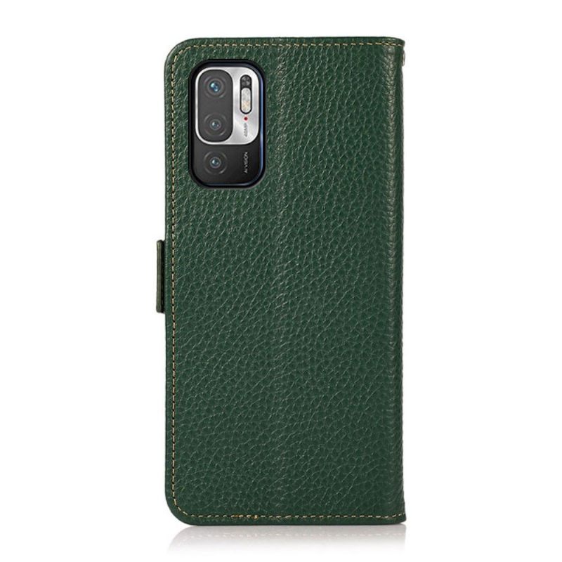 Leren Hoesje voor Xiaomi Redmi Note 10 5G / Poco M3 Pro Bescherming Khazneh-leer