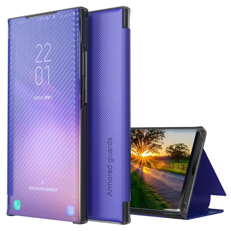 Telefoonhoesje voor Xiaomi Redmi Note 10 5G / Poco M3 Pro Folio-hoesje Koolstofvezel