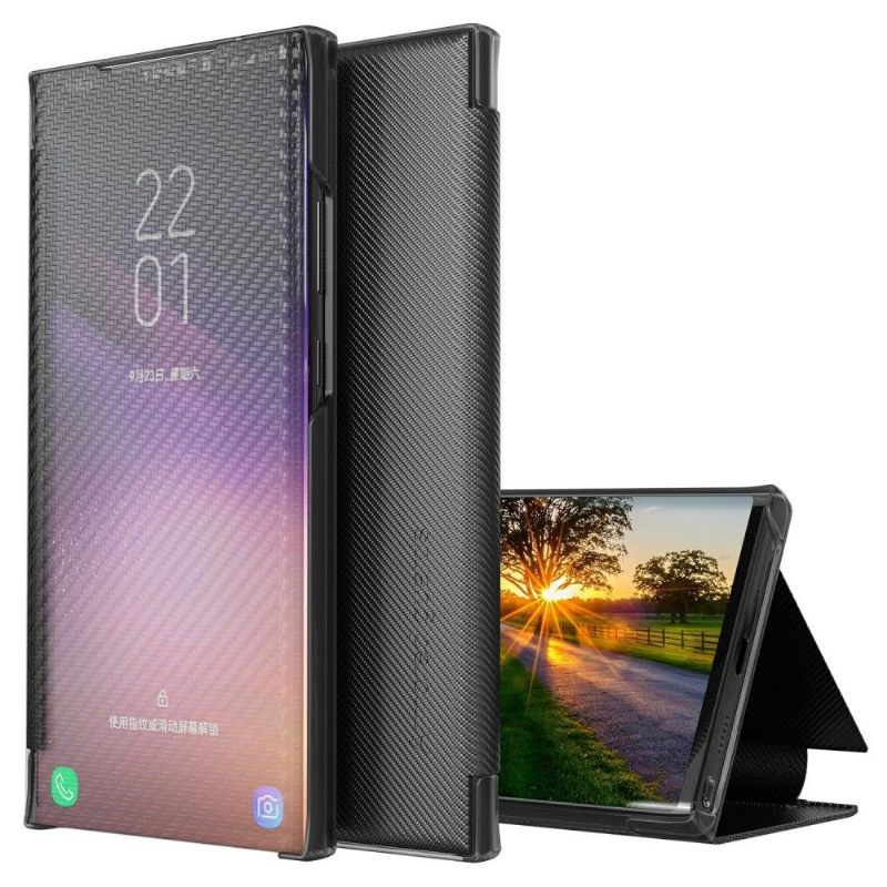 Telefoonhoesje voor Xiaomi Redmi Note 10 5G / Poco M3 Pro Folio-hoesje Koolstofvezel
