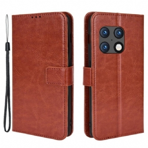 Folio-hoesje voor OnePlus 10 Pro 5G Flitsend Kunstleer