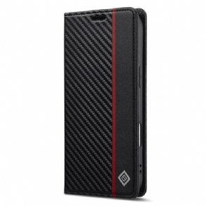 Folio-hoesje iPhone Air Koolstofvezel Lc.imeeke