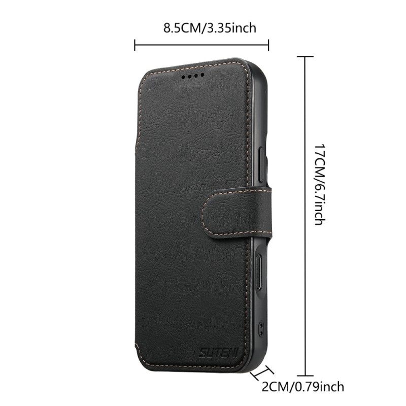 Folio-hoesje iPhone Air Telefoonhoesje Afneembare Magsafe-case Suteni