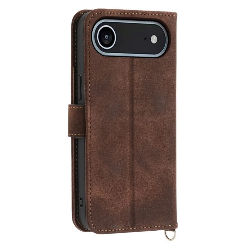 Folio-hoesje iPhone Air Telefoonhoesje Bloemenkant