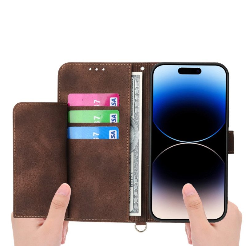 Folio-hoesje iPhone Air Telefoonhoesje Bloemenkant