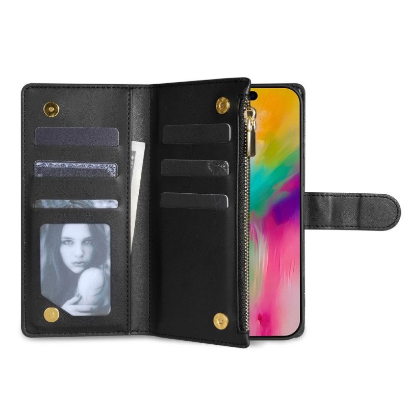 Folio-hoesje iPhone Air Telefoonhoesje Gewatteerd Met Koord En Schouderband