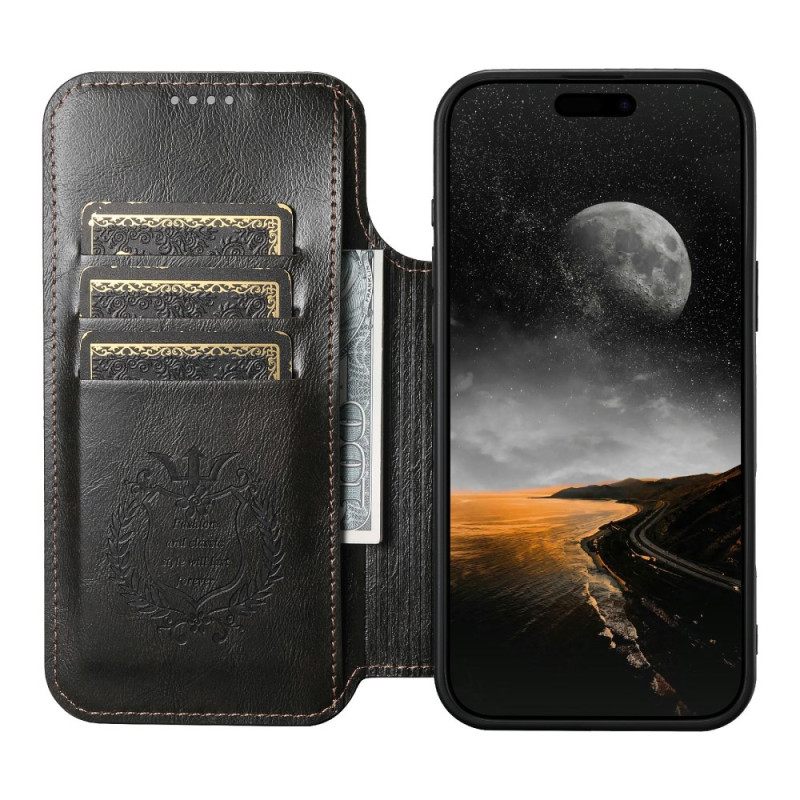 Folio-hoesje iPhone Air Telefoonhoesje Magsafe-compatibel In Vintage Stijl