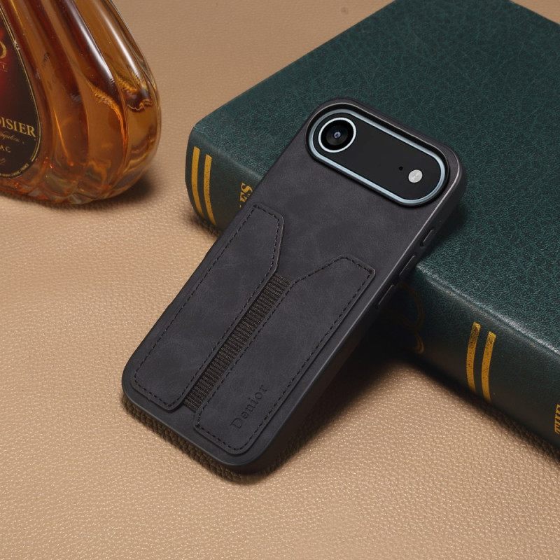 Hoesje iPhone Air Denior Elastische Kaarthouder Bescherming Hoesje