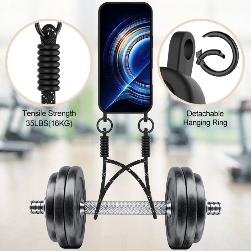 Hoesje iPhone Air Kaarthouder Met Koord