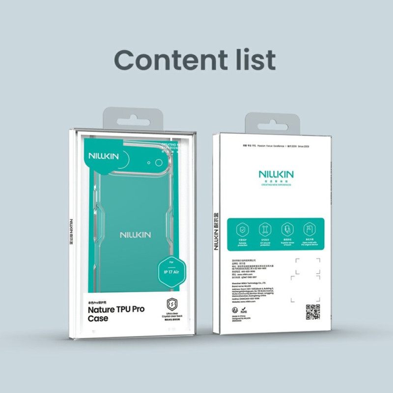 Hoesje iPhone Air Nillkin Nature Pro Series Clear