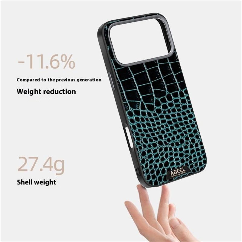 Hoesje Voor iPhone Air Magsafe-compatibel Met Krokodillenprint Abeel