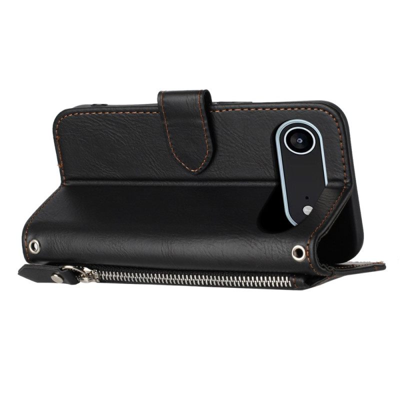 Leren Hoesje iPhone Air Retro Portemonnee