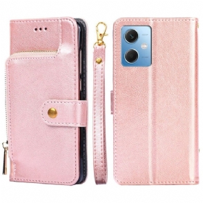 Folio-hoesje voor Poco X5 5G Portemonnee Met Ritssluiting
