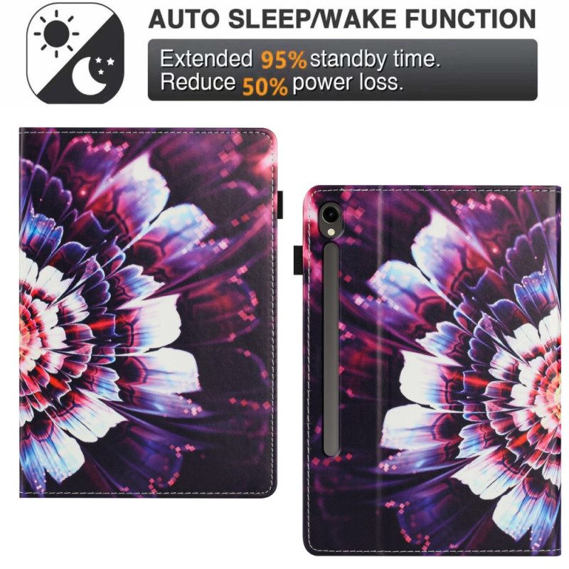Cover Samsung Galaxy Tab S10 Fe Bloemenontwerp