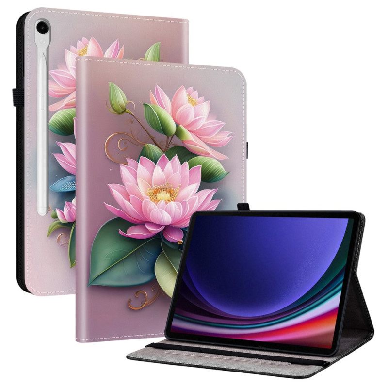 Cover Samsung Galaxy Tab S10 Fe Lotusontwerp Bescherming Hoesje