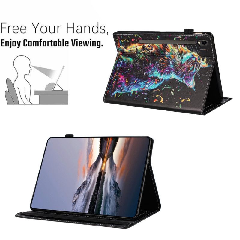 Cover Samsung Galaxy Tab S10 Fe Muzikale Kat