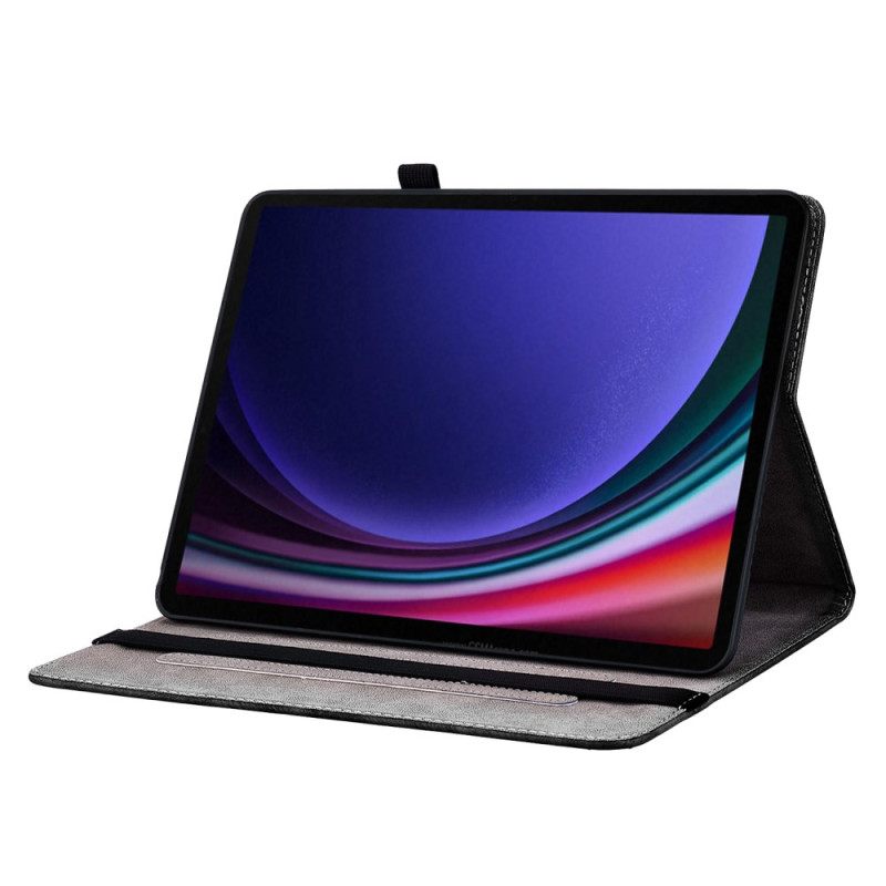 Cover Samsung Galaxy Tab S10 Fe Zwarte Orchidee Bescherming Hoesje