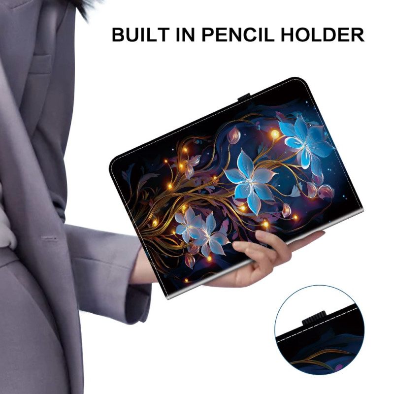 Hoesje Case Samsung Galaxy Tab S10 Fe Bloemenontwerp