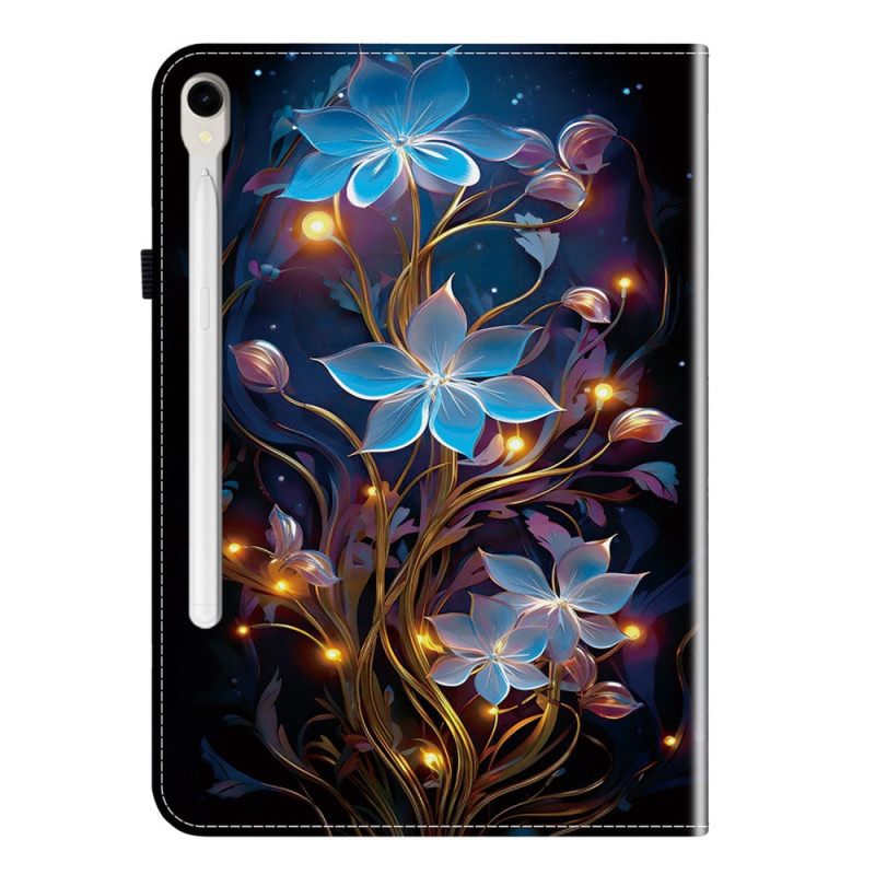 Hoesje Case Samsung Galaxy Tab S10 Fe Bloemenontwerp