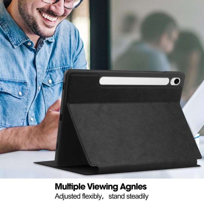 Hoesje Case Samsung Galaxy Tab S10 Fe Telefoonhoesje Leerlook