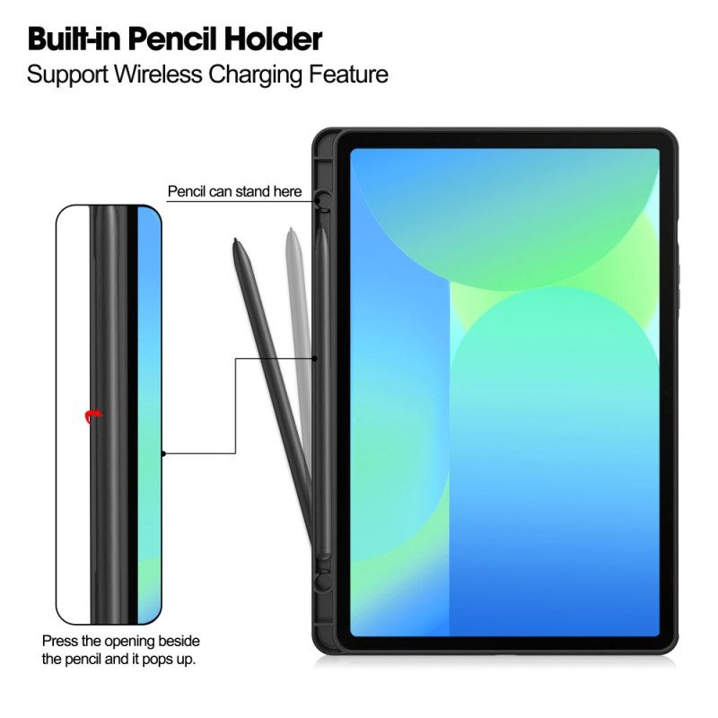 Hoesje Case Samsung Galaxy Tab S10 Fe Telefoonhoesje Leerlook