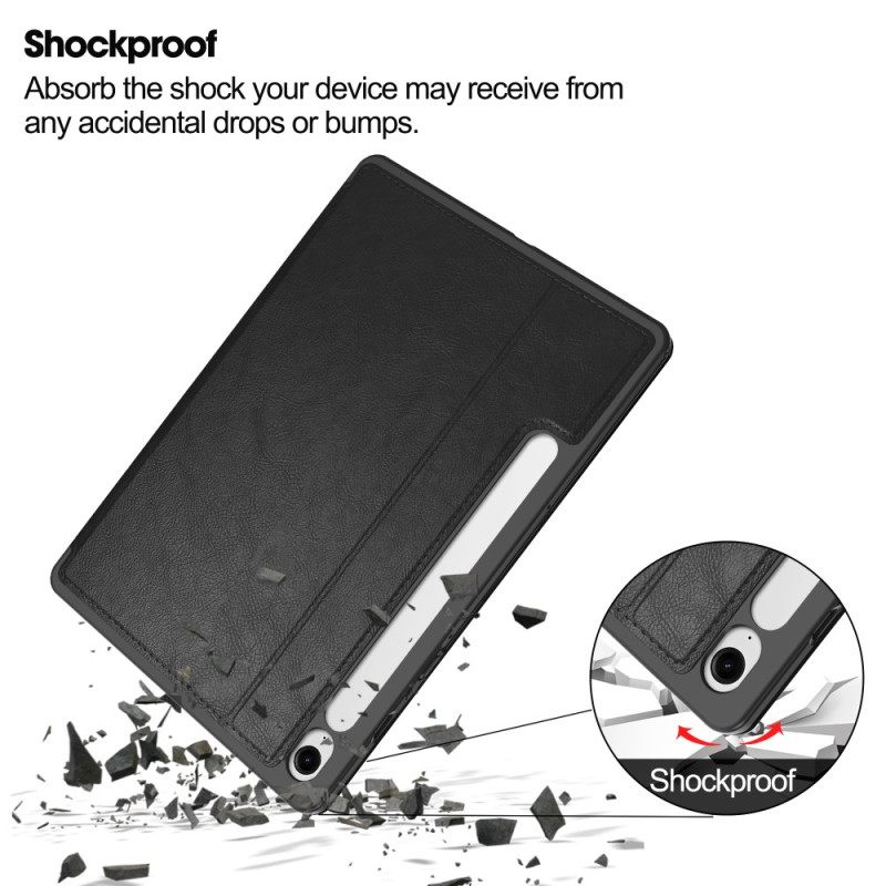 Hoesje Case Samsung Galaxy Tab S10 Fe Telefoonhoesje Leerlook