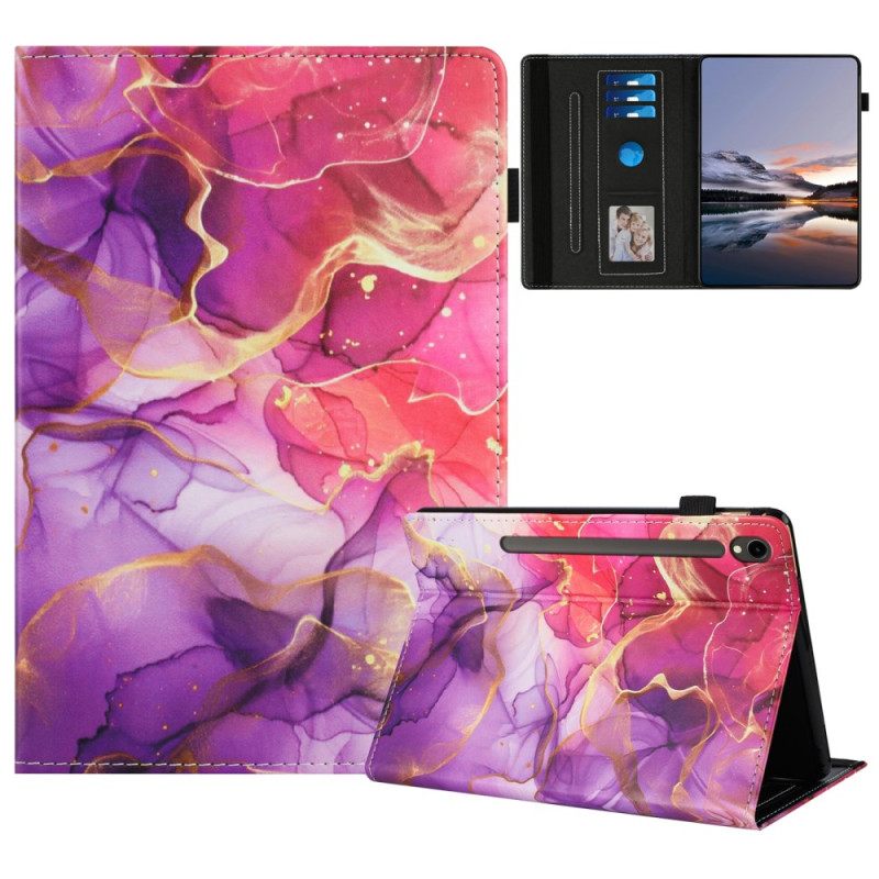 Hoesje Case Samsung Galaxy Tab S10 Fe Telefoonhoesje Marmeren Geest