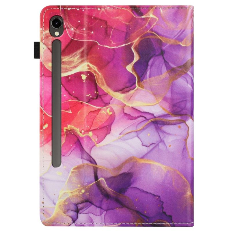 Hoesje Case Samsung Galaxy Tab S10 Fe Telefoonhoesje Marmeren Geest