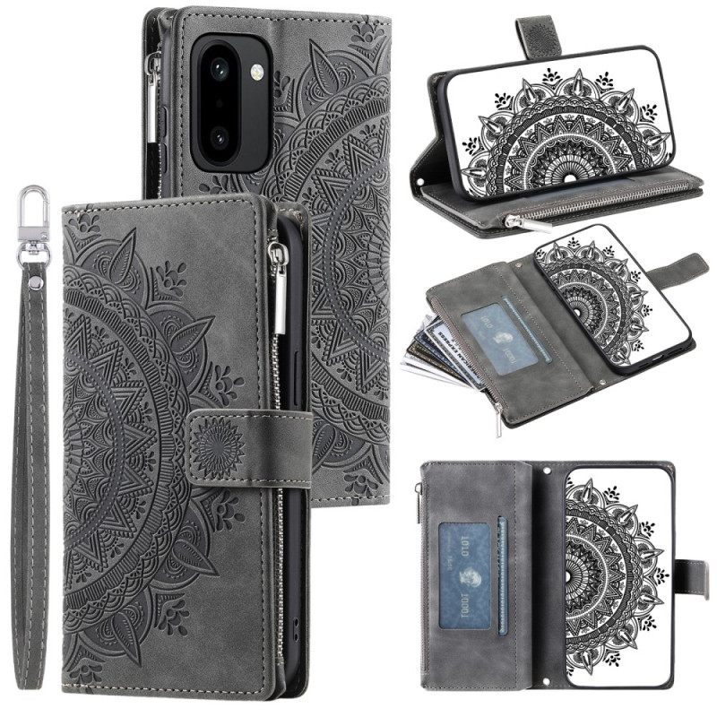 Bescherming Hoesje Oneplus 15r Portemonnee Met Mandala-bloemen