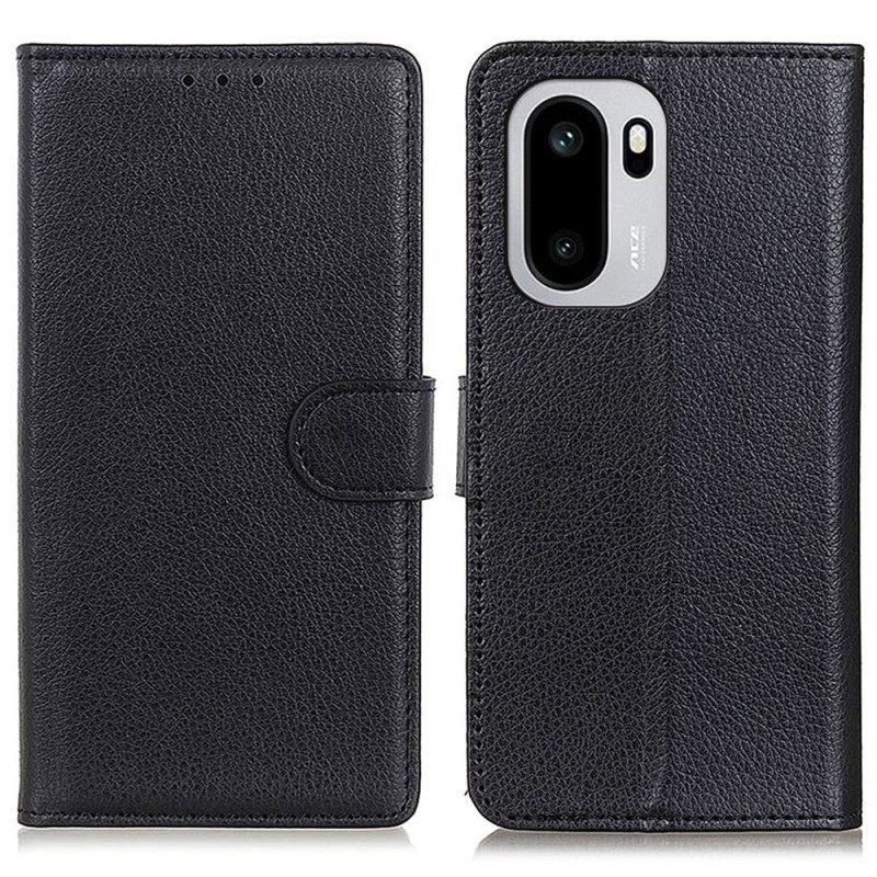 Flip Case Leren Oneplus 15r Traditioneel Imitatieleer
