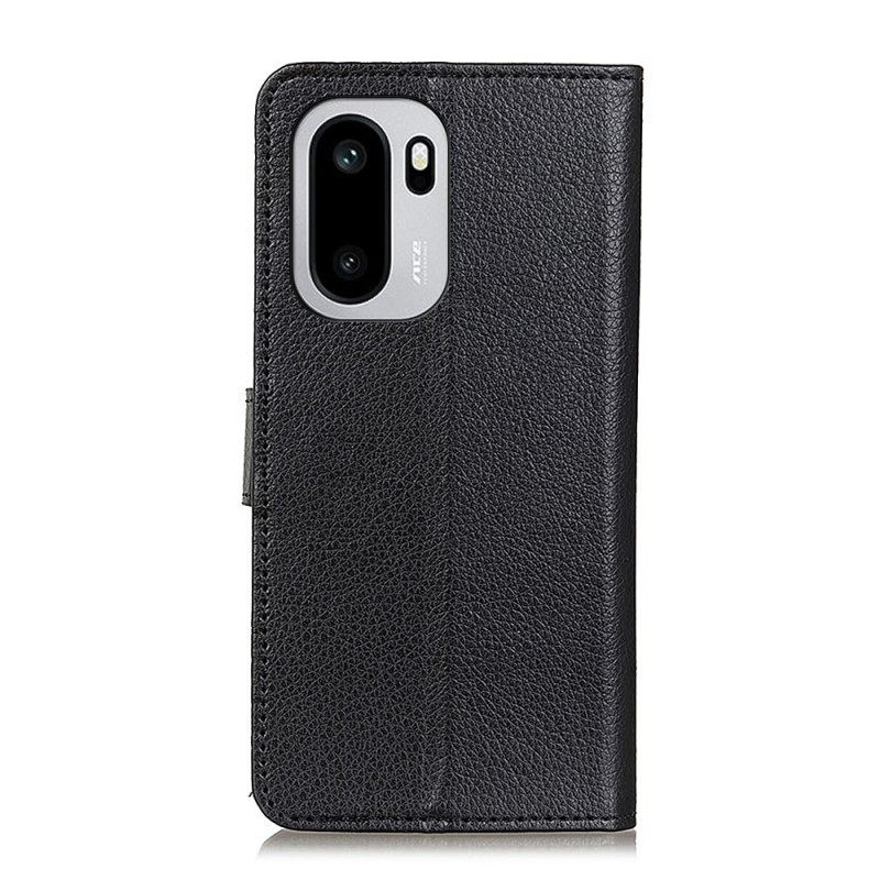 Flip Case Leren Oneplus 15r Traditioneel Imitatieleer