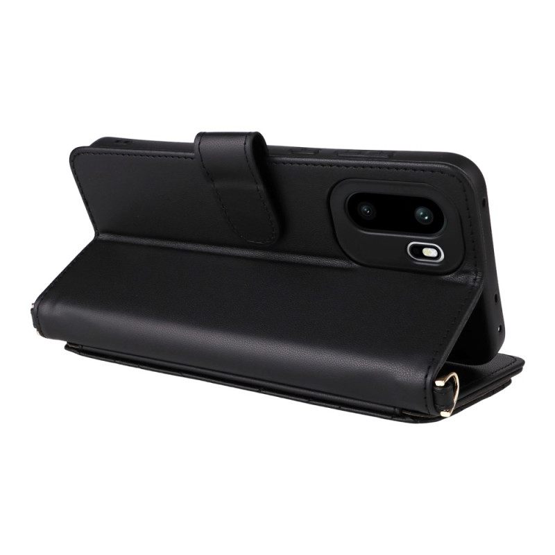 Folio-hoesje Oneplus 15r Telefoonhoesje 6 Kaartsleuven Met Bandjes