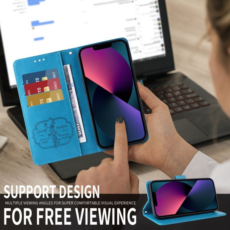 Folio-hoesje Oneplus 15r Telefoonhoesje Bloemen