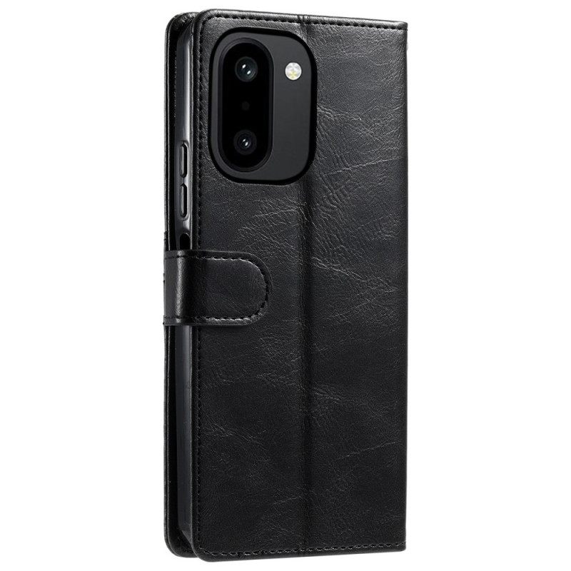 Leren Hoesje Oneplus 15r 6 Kaartsleuven En Draagkoord