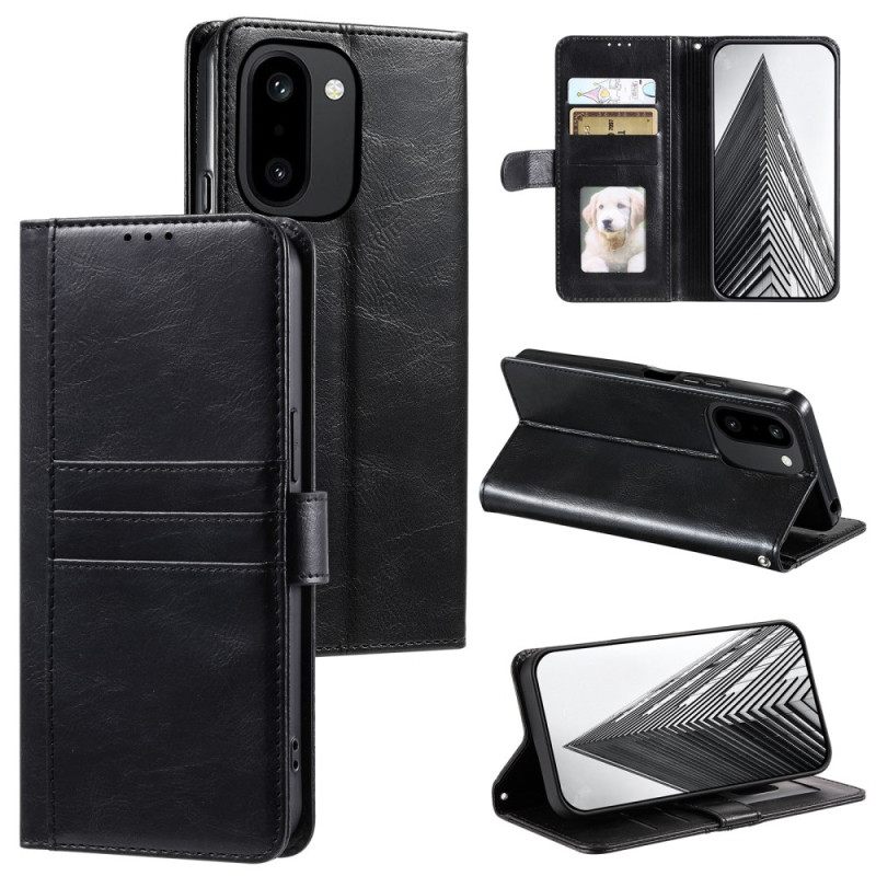 Leren Hoesje Oneplus 15r 6 Kaartsleuven En Draagkoord