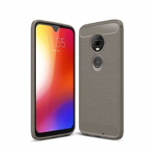 Hoesje voor Motorola Moto G7 Koolborstel Gel