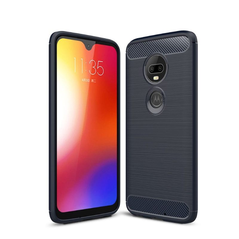 Hoesje voor Motorola Moto G7 Koolborstel Gel