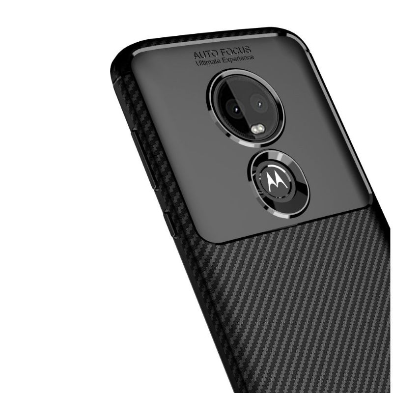 Hoesje voor Motorola Moto G7 Koolstofgel