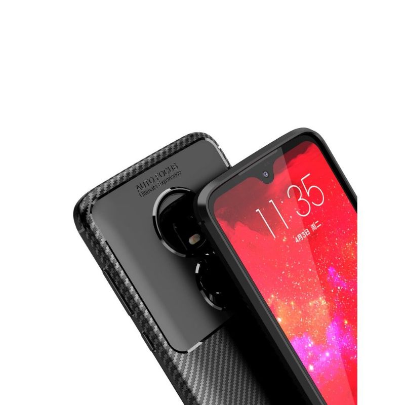 Hoesje voor Motorola Moto G7 Koolstofgel