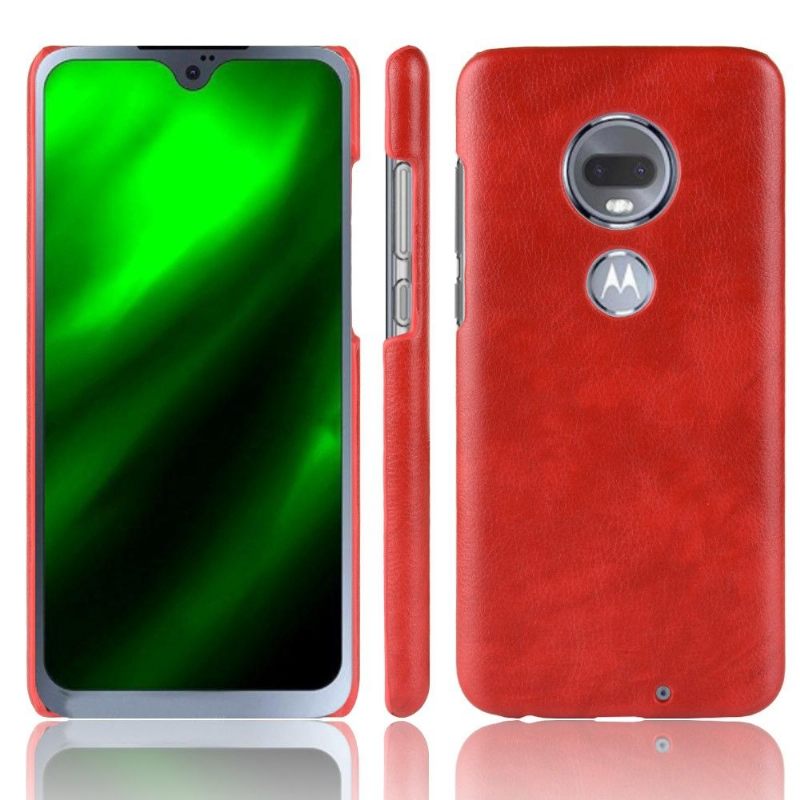 Hoesje voor Motorola Moto G7 Leereffect
