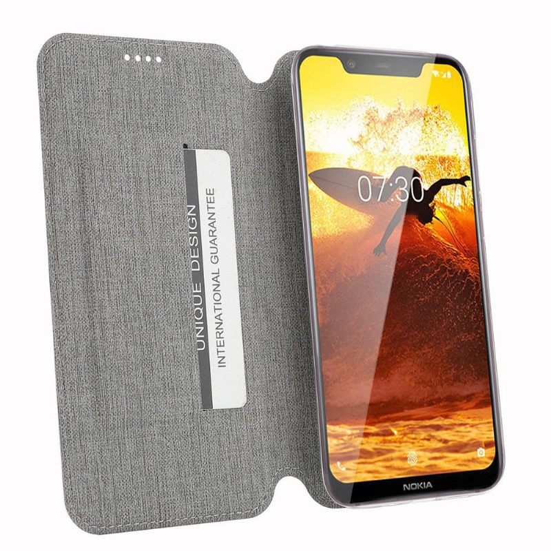 Cover voor Nokia 8.1 Anti-fall Ondersteuning Voor Getextureerde Beugels