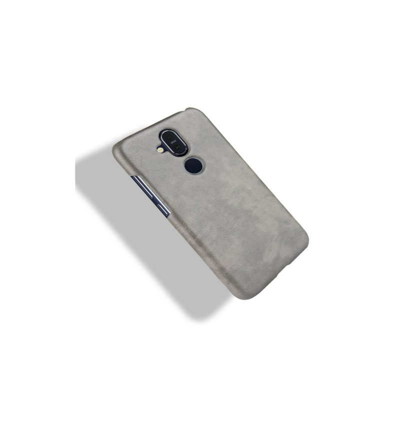 Hoesje voor Nokia 8.1 Anti-fall Premium Leereffect