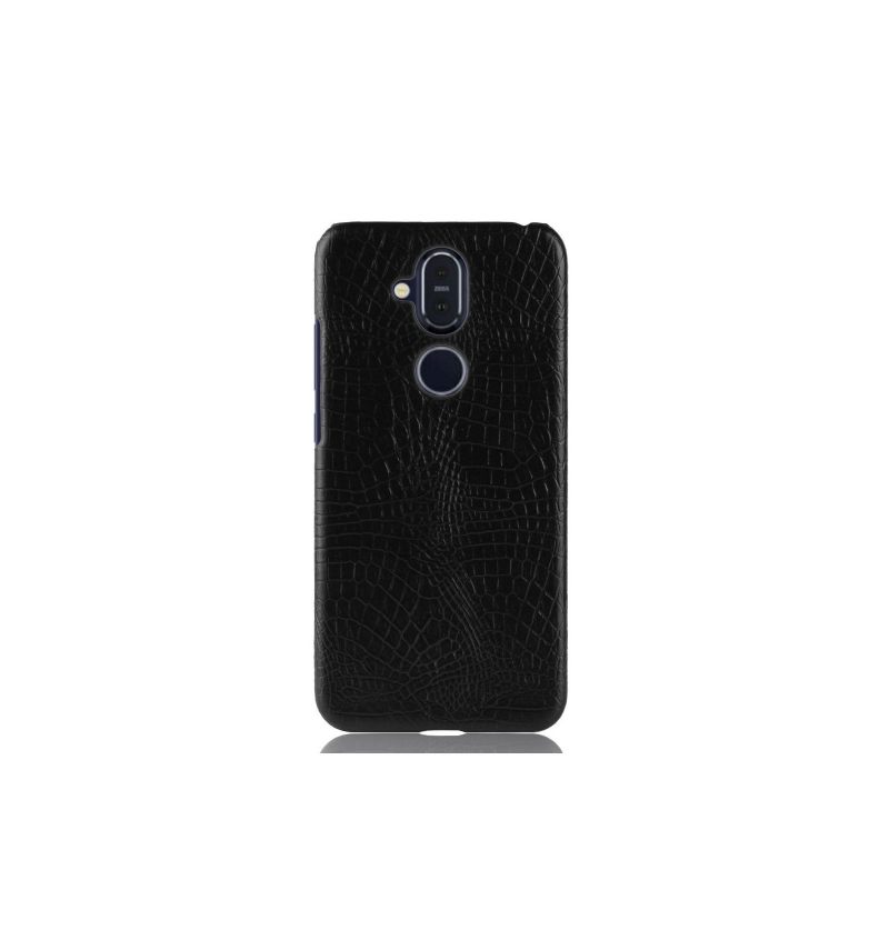 Hoesje voor Nokia 8.1 Leereffect Krokodillenleer Textuur
