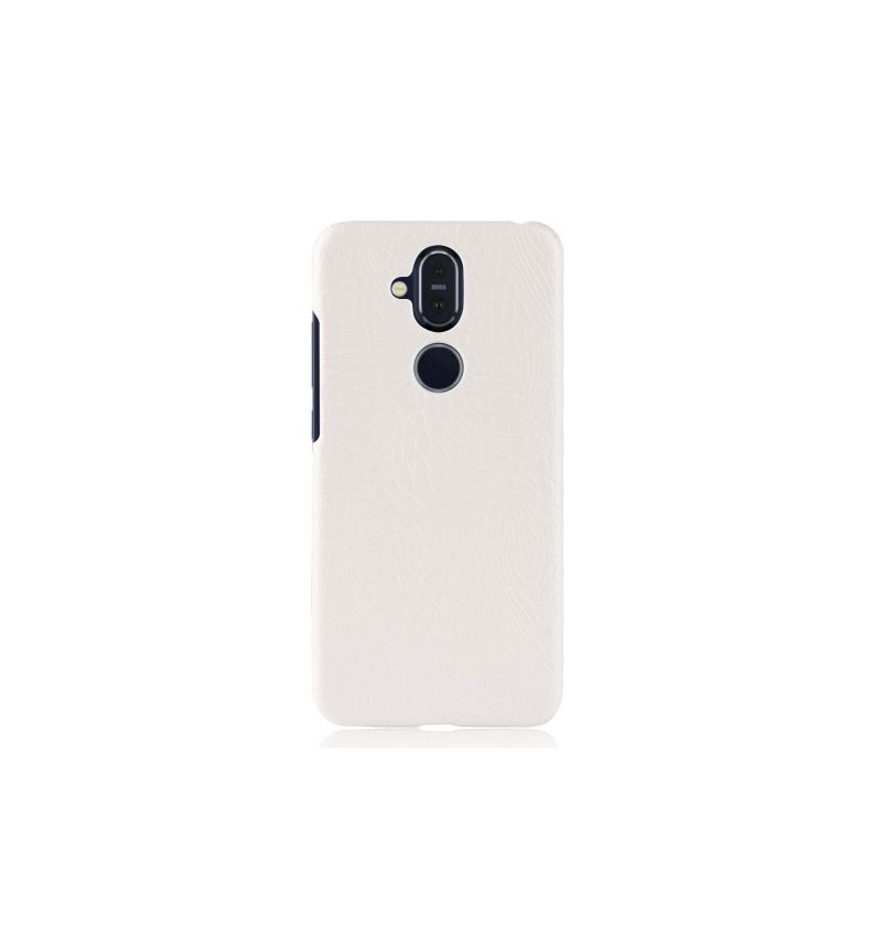 Hoesje voor Nokia 8.1 Leereffect Krokodillenleer Textuur