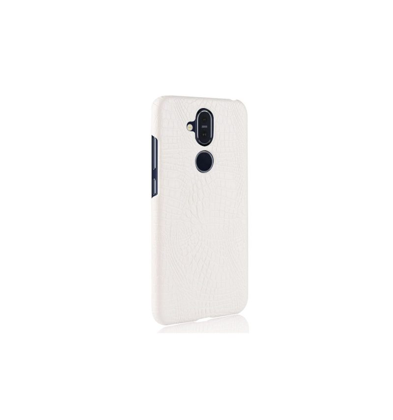 Hoesje voor Nokia 8.1 Leereffect Krokodillenleer Textuur